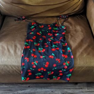 Cherry print dress